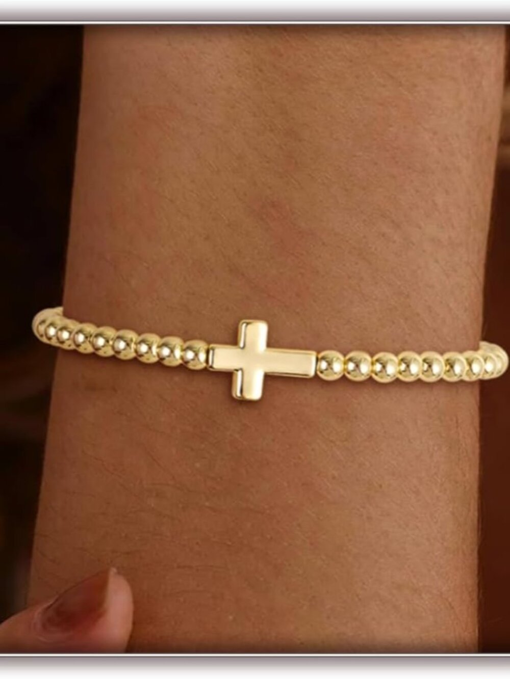 Gold Bracelets For Women 14k Gold Beaded Bracelets Stackable Bracelets For Women
